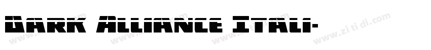 Dark Alliance Itali字体转换